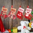 thumbnail image 1 of Bolsa de caramelos Calcetín de regalo de Navidad Adorno de Navidad, 4 piezas Calcetín de Navidad Colgante de botas de Navidad, Calcetines de chimenea de Navidad, Santa Elk Calcetín de nudo de Navidad Calcetín de Navidad ShuxiuWang 8390612938054, 1 of 1