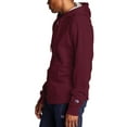 thumbnail image 3 of Champion Powerblend Fleece Full Zip Jacket (S0891 407D55) Maroon, L, 3 of 5