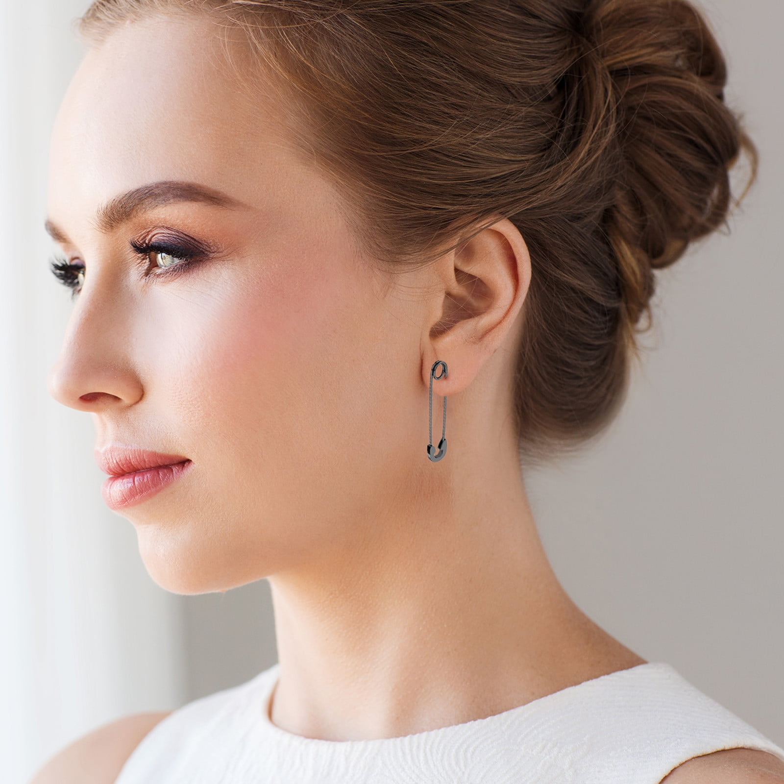 Creative Alloy Women Girl Earring Fashion Jewelry Paper Clip Drop Earring Creative Alloy Women Girl Earring Fashion Jewelry Paper Clip Drop Earring