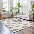 thumbnail image 3 of Area Rugs 4'x6'. Abstract Art Fish Grey Carpet Runner Indoor Outdoor Rugs Home Decor Aesthetic, Coastal Ocean Summer Linen Texture Non Slip Mats Washable Accent Rug for Living Room Bedroom, 3 of 8