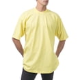 thumbnail image 3 of Pro Club Men's Heavyweight Cotton Short Sleeve Crew Neck T-Shirt,Yellow,XL, 3 of 5