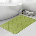 thumbnail image 2 of Ke1Clo Bath Mats for Bathroom, Memory Foam Bath Mat Green, Super Soft Absorbent and Non-slip Bathroom Rugs, Machine Washable Bath Rug for Bathroom, 2 of 6