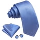 thumbnail image 2 of Set de corbatas Barry.Wang de seda con lunares para hombre, pañuelo y gemelos, 2 of 7
