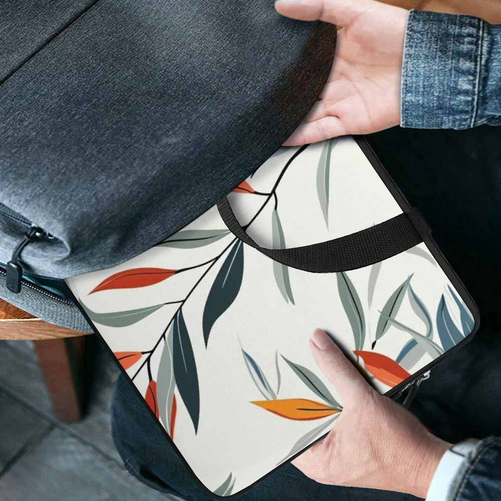 JRXY Colorful Color Blocks and Lines Simple Style Laptop Carrying Bag Diving Fabric Soft Carrying Travel Case Idea 15inch