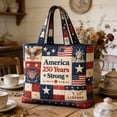 thumbnail image 2 of Win s Way America 250th Anniversary Quilted Tote Shoulder Bag - Commemorative Edition Bag for Holiday Gift, Independence Day, Daily Commute, 2 of 8