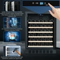 thumbnail image 4 of Garvee Wine Cooler Refrigerator, Freestanding with French Glass Door, for 46 Bottles, Black, 4 of 8