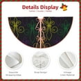 thumbnail image 5 of Kll Mardi Gras Carnival Christmas Tree Skirt 48",Party Decorations Farmhouse For Christmas Decorations Holiday Party, 5 of 8