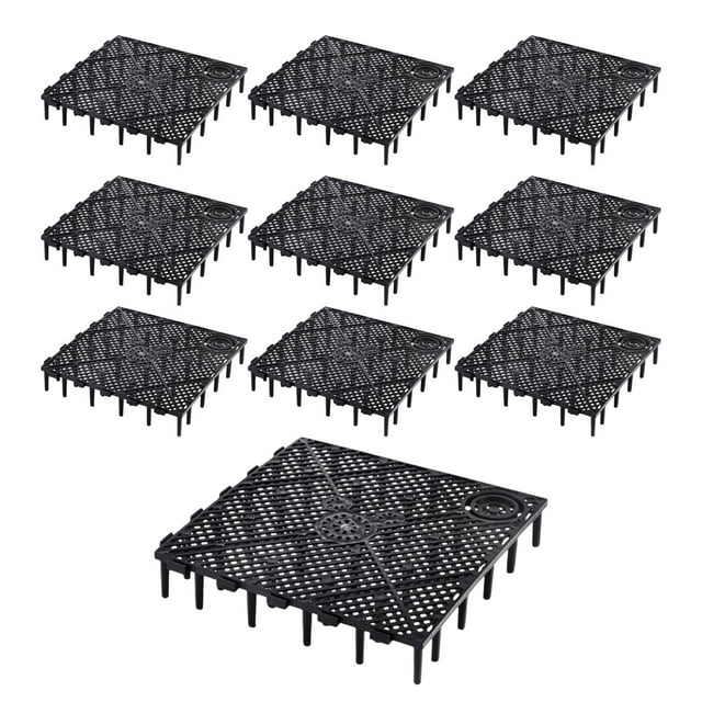 TISHITA Plateau de Réservoir 10 stuks, Séparateur Plateau Planche à Moudre Accessoires : Noir