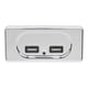 thumbnail image 1 of 12V - 24V Panel de enchufe de USB dual para tableta de cámara digital de automóvil 3.1A Plata kusrkot Panel de salida de coches, 1 of 5