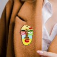 thumbnail image 4 of 2 broches de acrílico con forma de dibujos animados, alfileres decorativos estéticos, accesorios coloridos Amarillo azul Yuyangstore Broches de acrílico, 4 of 8