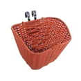 thumbnail image 2 of Portador de canasta de bicicletas conveniente para instalar una caja de transporte de cesta de almacenamiento ligero para la mayoría de Marrón, 2 of 8