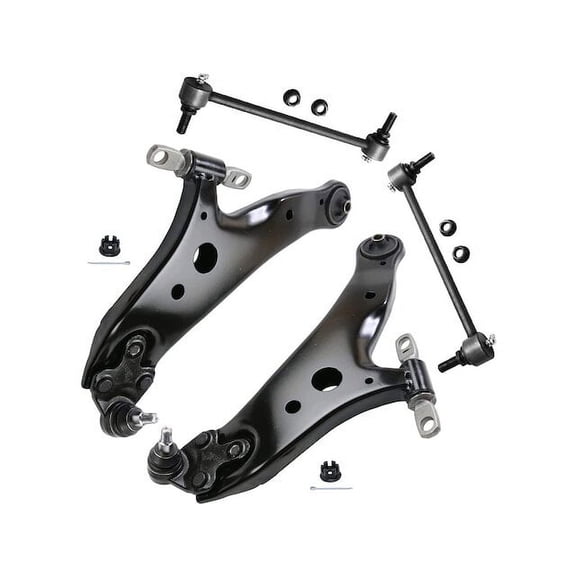 Front Control Arm and Sway Bar End Link Kit - Compatible with 2009 - 2015 Toyota Venza 2010 2011 2012 2013 2014