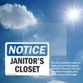 thumbnail image 6 of (2 Pack) Janitor's Closet OSHA Notice Sign 14 Inch X 10 Inch Vinyl Label Decal Sticker Weather Resistant, UV Protected for Workplace, Business, and Construction Site, Made in the USA, 6 of 7
