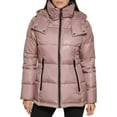 thumbnail image 6 of Kenneth Cole Women's Horizontal Zip Puffer, BARK, Small, 6 of 6