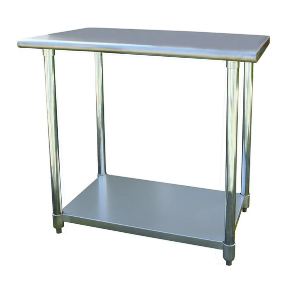 Offex Stainless Steel Work Table 24" x 36" - Silver