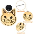 thumbnail image 3 of Pendientes de gato de Halloween, pendientes colgantes de madera con forma de gato negro, pendientes colgantes de esqueleto de gato para mujer, 3 of 5
