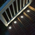 thumbnail image 5 of 12 Pack Solar Ground Lights, Waterproof Solar Lights Outdoor Garden Decor, Disk Solar Deck Lights, Landscape Lighting for Patio Pathway Yard,Outdoor Lights (Cold White), 5 of 7