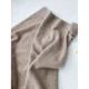thumbnail image 5 of Falda ajustada de cintura alta para mujer, pantalones largos irregulares, falda cruzada de un solo paso de polar de invierno, 5 of 5