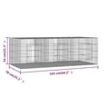 thumbnail image 4 of vidaXL 3-Panel Rabbit Cage 163x79x54 cm Galvanised Iron, 4 of 4