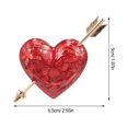 thumbnail image 2 of unbranded Heart Shaped Brooch Pin in Red for Womens Fashion Stylish Lapel Accessory, 2 of 8