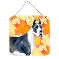 thumbnail image 1 of Harlequin Great Dane Fall Wall or Door Hanging Prints, 1 of 1