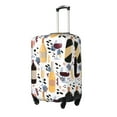 thumbnail image 2 of Easygdp Wine Bottles Glasses Double-Sided Printed Elastic Suitcase Protective Cover,Invisible Zipper, Business Trip Luggage Cases,Washable And Resistant To Falling -Small, 2 of 9