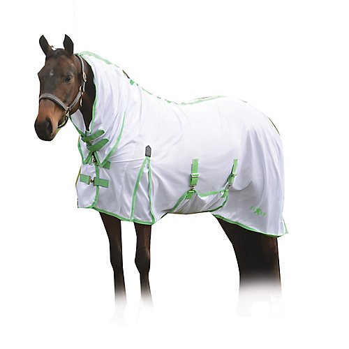 Saxon Mesh Gusset Combo Neck Fly Sheet 69 White/Mi