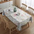 thumbnail image 2 of Pioneer Flower Rectangle Tablecloth 60"x84",Waterproof Polyester Rectangle Table Cloth, Wipeable Spillproof Polyester Tablecloth for Dining, Camping, Indoor and Outdoor, 2 of 5