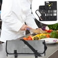 thumbnail image 4 of Bolsa de almacenamiento de cubiertos,Bolsa enrollable para cuchillos de chef profesional con 14 ranuras,Estuche de viaje Bolsillos de almacenamiento Portador,Ideas para guardar cuchillos, 4 of 7