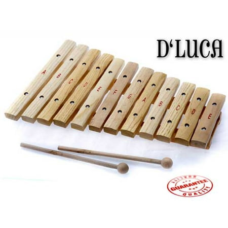 D'Luca 12 Notes Wood Xylophone with Music Cards