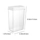 thumbnail image 3 of Organizador de especias blanco | Contenedor de almacenamiento con compartimentos apto para uso alimentario | Tarro transparente para especias de cocina con tapa extraíble para comino, pimienta, 3 of 6