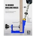 thumbnail image 2 of Pocket Hole Jig Kit Drill Guide Jig Set for 15° Angled Holes for Woodworking, 2 of 6