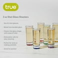thumbnail image 3 of True Shot Glasses, Shooters for Tequila and Whiskey, Home Bar 2 oz Set of 6, 3 of 9