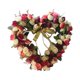 thumbnail image 4 of Corona de puerta en forma de corazón Corona de rosas artificiales para el de San Valentín a mano Vino Amarillo Yuyangstore Corona colgante de puerta delantera, 4 of 7