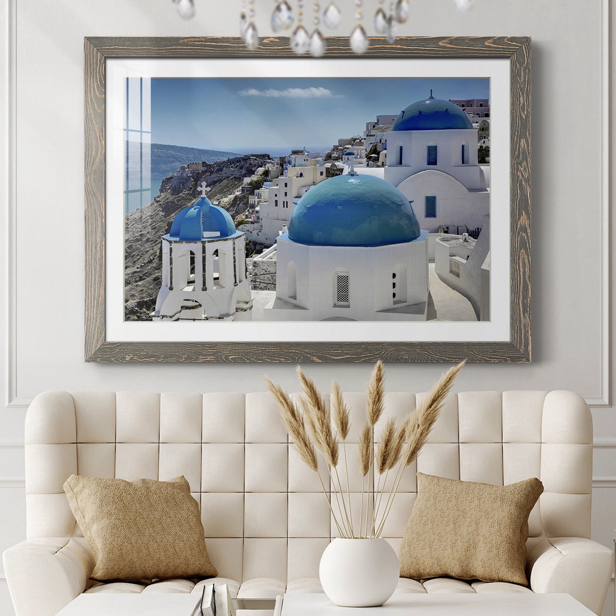 Santorini Saturday-Premium Framed Print - Ready to Hang