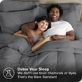 thumbnail image 3 of Bare Home 7-Piece Bed-in-a-Bag - King, Gray with Gray Sheet Set, 3 of 7