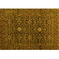 thumbnail image 1 of Ahgly Company Machine Washable Indoor Rectangle Persian Yellow Traditional Area Rugs, 2' x 4', 1 of 4