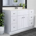 thumbnail image 3 of Design House Brookings 49" x 22" Assembled Bath Vanity with 4" Centerset Top, Sherwin Williams® White/Ivory Swirl, 3 of 6