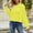 Yellow, variant on Baqcunre Sweaters For Women Autumn And Winter Europe And The United States Loose Short Pullover Sweater Cotton Fashion Long Sleeved Crew Neck Sweater Crop Tops Fall Outfits Women Trendy Beige L