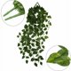 thumbnail image 4 of Guirnalda colgante de hojas de hiedra verde artificial, 2 unidades, flores falsas para decoración del hogar, 4 of 7