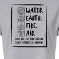 thumbnail image 3 of Avatar - The Last Airbender - Elements Harmony - Juniors Cropped Cotton Blend T-Shirt, 3 of 5