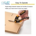 thumbnail image 4 of Cortador de alfombras Scissors C.JET TOOL 10, resistente, acero inoxidable, 4 of 9