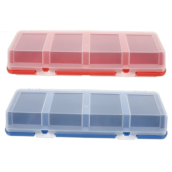 2pcs Parts Classified Case Sorting Case Electrical Component Organizer Portable Storage Box for Nut Bolt and Screw Parts