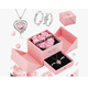 thumbnail image 1 of Flores Rosa Eterna Y Collar De Corazón color Rosa, 1 of 4