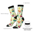 thumbnail image 4 of Rateoe Cute Animals driving a car for Women Casual Calf Socks - Cute Crew Socks - Thin Soft Above Ankle Socks Size 5-11, 4 of 6