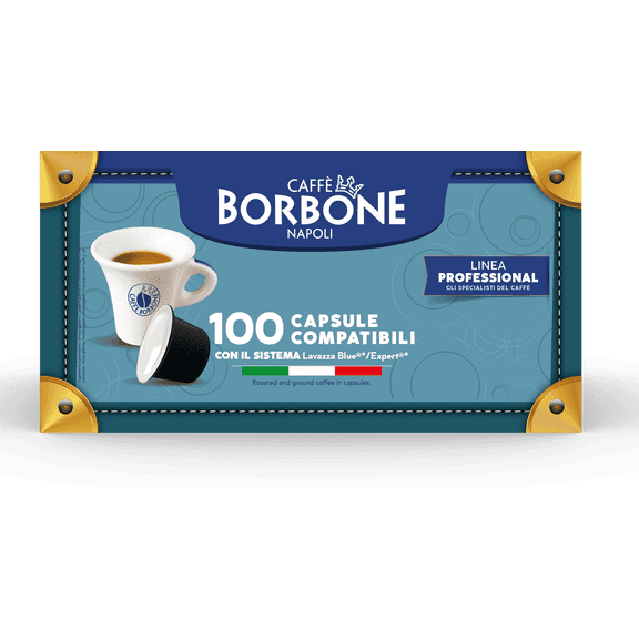Caffè Borbone Miscela Oro Medium Roast Coffee Capsules for Lavazza Blue Machine®, 100 count