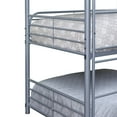 thumbnail image 6 of Furniture of America Jasper Metal Triple Bunk Bed, Twin/Twin/Twin, Silver, 6 of 9
