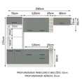thumbnail image 4 of Cocina Integral Completa Modular Madesa Agata 290cm BG 04, 4 of 4