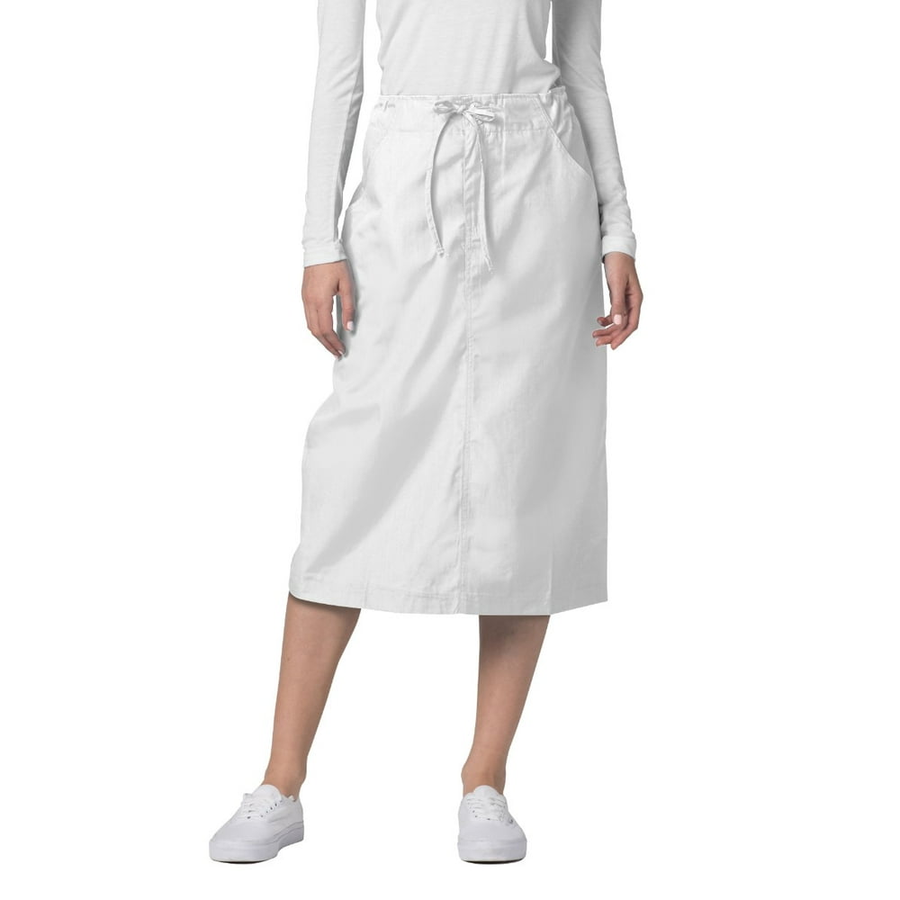 Adar Adar Universal Scrub Skirts For Women MidCalf Drawstring