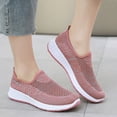 thumbnail image 6 of CHICVOMEY Women's Slip-On Walking Shoes Breathable Mesh Sneakers with Non-Slip Cushioned Sole for Travel Work Running Women's Athletic Shoes, 6 of 7